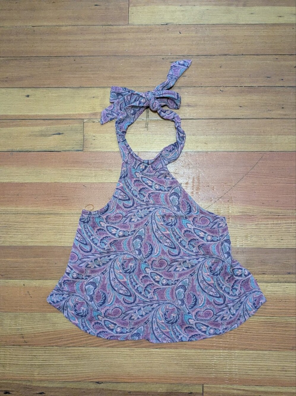 KENDALL & KYLIE - SIZE S Paisley Halter Tank Top - Picture 2 of 13